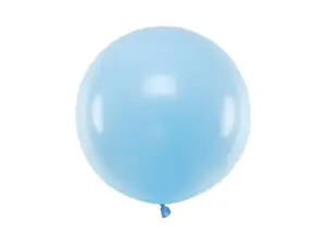 balon pastelowy baby blue okrągły 60 cm