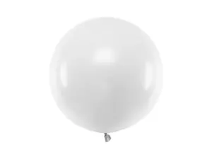 balon pastelowy biały okrągły 60 cm