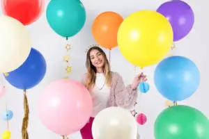 balon pastelowy granatowy okrągły 60cm