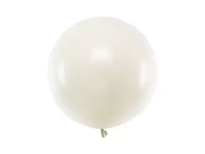 balon pastelowy kremowy okrągły 60 cm