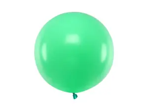 balon pastelowy zielony okrągły 60 cm