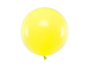 balon pastelowy żółty okrągły 60 cm