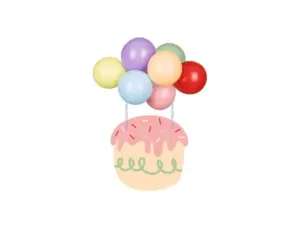 balonowy topper na tort