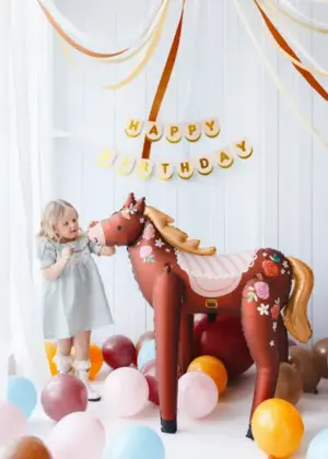 balon w kształcie konia