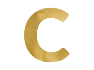 lustrzana litera c