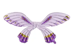 Balon foliowy Skrzydła Motyla, fioletowe matowe, 102 x 50cm