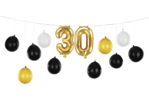 girlanda balonowa na 30 urodziny