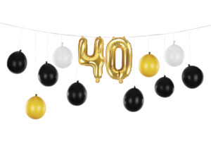 girlanda balonowa na 40 urodziny