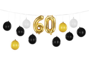 girlanda balonowa na 60 urodziny