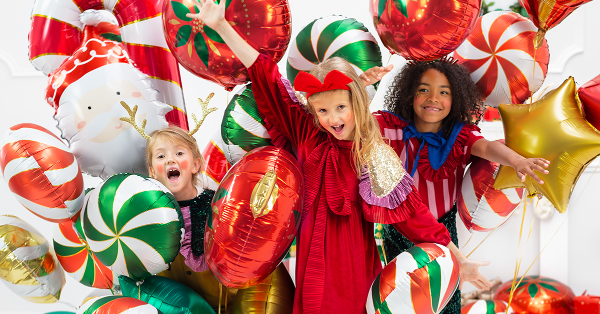 dekoracje z balonów na święta