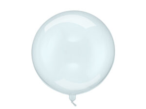 Balon Kula, 40cm, transparentny niebieski,