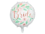 Balon foliowy Bride kwiaty 45 cm biały