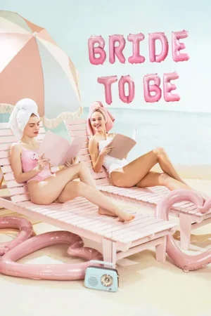 Balon foliowy Bride to be 350x45 cm w kolorze różowym