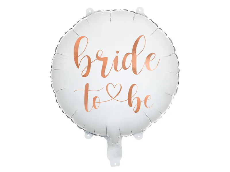 Balon foliowy Bride to be 45cm biel