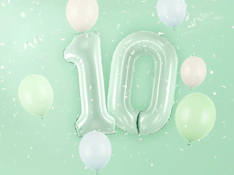 Balon foliowy Cyfra ''0'', 72 cm, zieleń