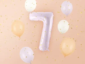 Balon foliowy Cyfra ''7'', 72 cm, fiolet