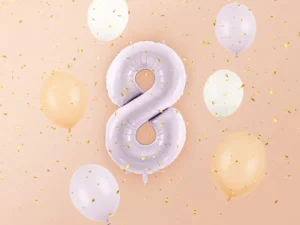 Balon foliowy Cyfra ''8'' 72cm, fiolet