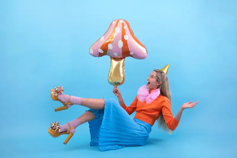 Balon foliowy Grzybek, 66x75 cm