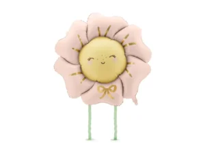 Balon foliowy Kwiatek, 104x104cm rumiany różowy