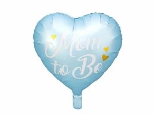 Balon foliowy Mom to Be 35 cm niebieski