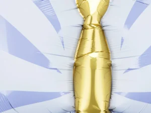 Balon foliowy Motyl, 69x69 cm błękitny