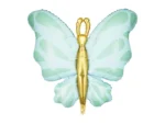 Balon foliowy Motyl, 69x69 cm mięta
