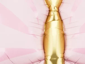 Balon foliowy Motyl, 69x69 cm różowy