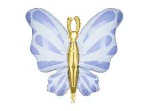 Balon foliowy Motyl, 69x69cm błękitny