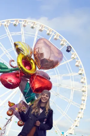 Balon foliowy Serce, 61 cm, różowe złoto