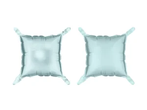 Balon foliowy kurtyna dwustronna Kwadrat, mglisty niebieski 35 x 35 cm 4 szt