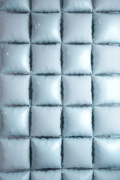 Balon foliowy kurtyna dwustronna Kwadrat, mglisty niebieski 35 x 35cm (1 op. : 4 szt.)