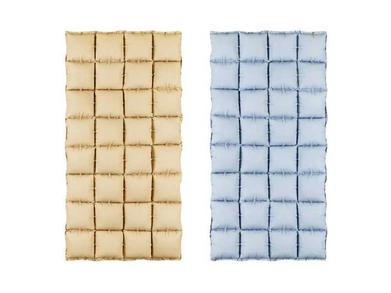 Balon foliowy kurtyna dwustronna, beżowo-niebieski 55 x 110 cm