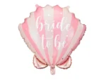 Balon foliowy muszla Bride to be 52x50cm