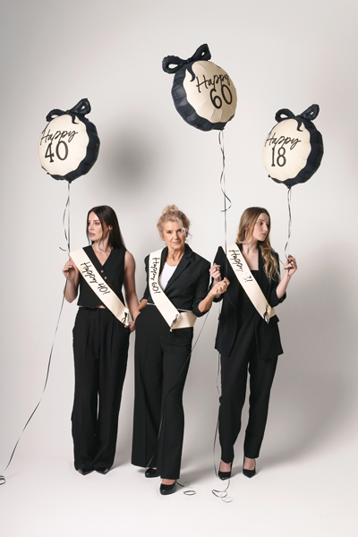 Balon foliowy pastylka Happy ''60', 47.5x45 cm, mix