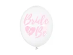 Balony 30 cm, Bride to be, Crystal Clear róż
