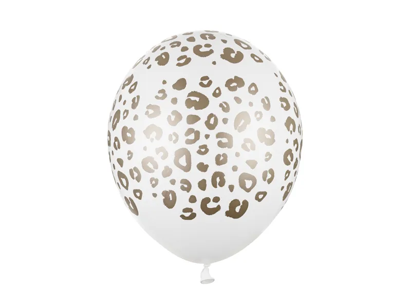 Balony 30 cm, Cętki Pastel Pure White