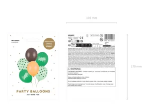 Balony 30 cm, Dinozaur, mix