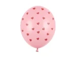 Balony 30 cm, Serca Pastel Baby Pink