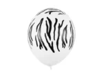 Balony 30 cm, Zebra Pastel Pure White