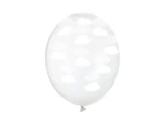 Balony 30cm Chmurki Crystal Clear