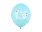 Balony 30cm Mom to Be, Pastel Light Blue