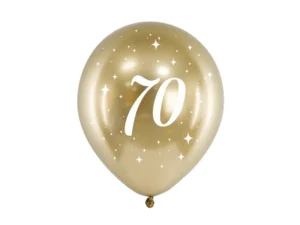 Balony Glossy 30 cm, 70, złoty