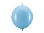 Balony z łącznikiem, 33 cm jasny niebieski (1 op. : 20 szt