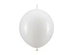 Balony z łącznikiem, 33cm biały (1 op. : 20 szt.)