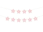 Baner Baby shower, 290x16.5 cm jasny różowy