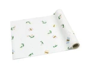 Bieżnik flizelinowy Kwiatki i Motyle, mix 40 x 500cm