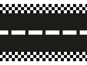 Bieżnik flizelinowy Tor wyścigowy, 40 x 500cm