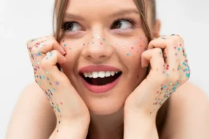 Brokat do twarzy kolorowy, 3 g