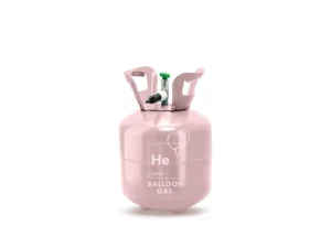 Butla z helem, jasnoróżowy maks. 20 balonów