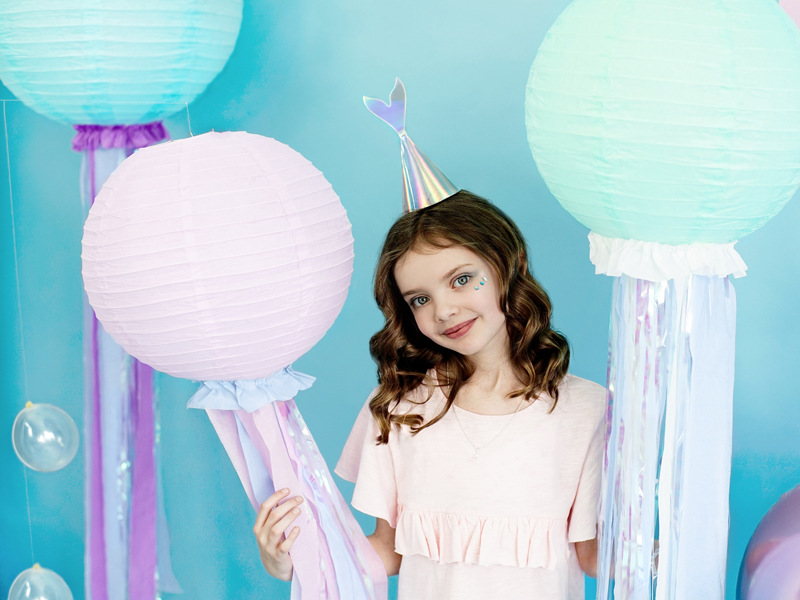 Czapeczki Syrenka, opalizujący 18cm (1 op. 6 szt.)